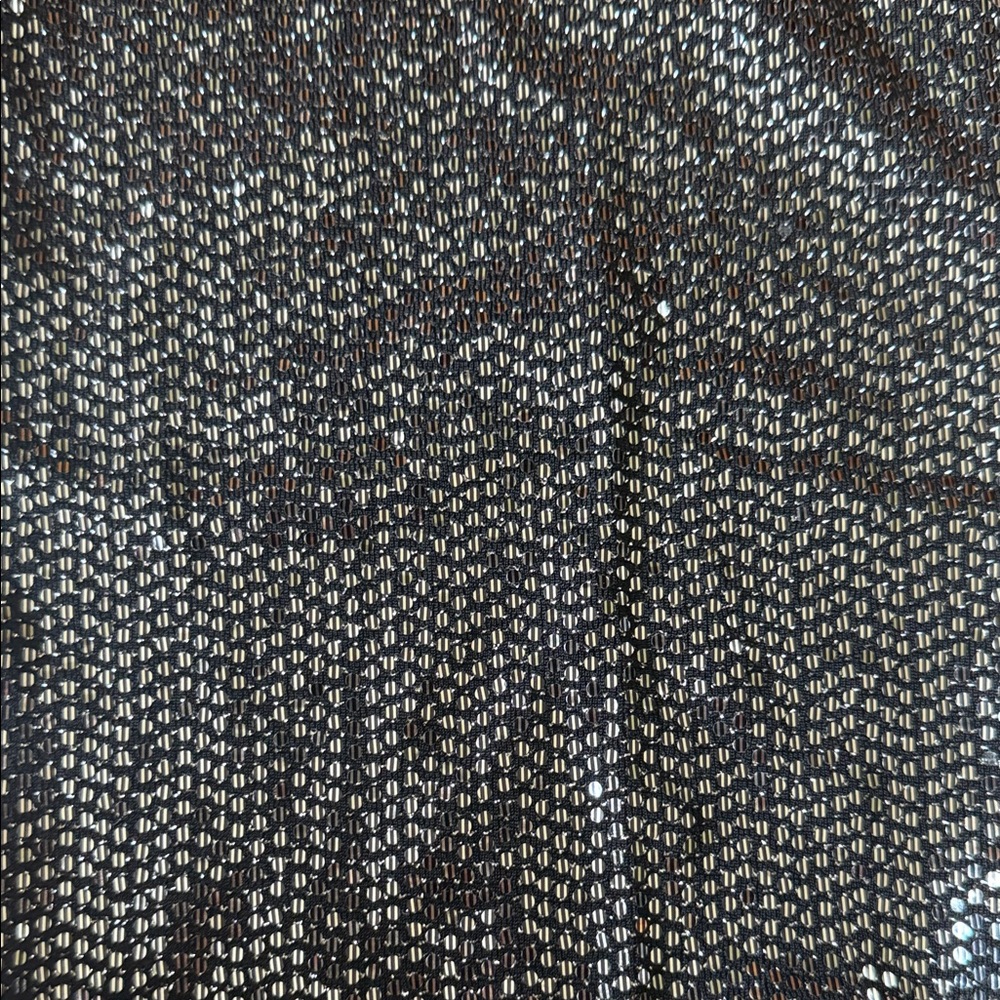 Zara Basic Black And Silver Sequin Top - image 3